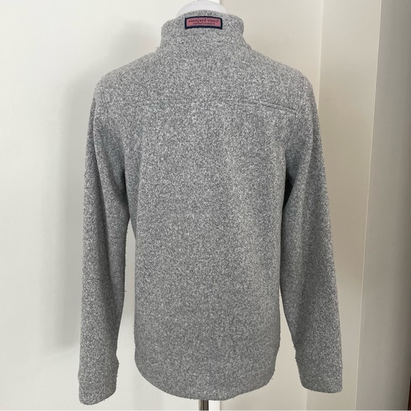 Vineyard Vines Women’s Fleece Quarter Zip Gray Size Large - Picture 11 of 16